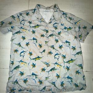 Columbia Men's Tropical Fish Print Shirt